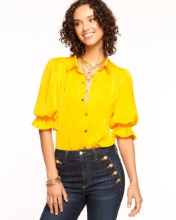 Best Ramy Brook Dina Button Down Bodysuit