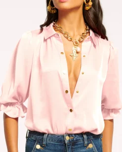 Best Ramy Brook Dina Button Down Bodysuit