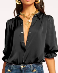 Best Ramy Brook Dina Button Down Bodysuit