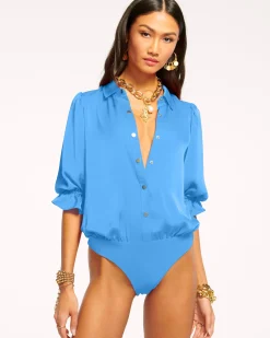 Best Ramy Brook Dina Button Down Bodysuit