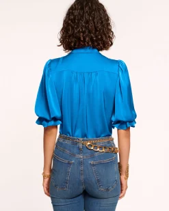 Best Ramy Brook Dina Button Down Bodysuit