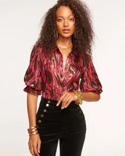 Best Ramy Brook Dina Button Down Bodysuit