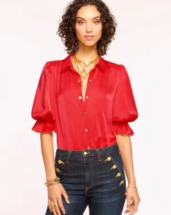 Best Ramy Brook Dina Button Down Bodysuit