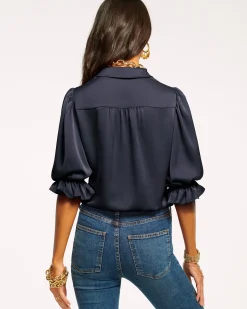 Best Ramy Brook Dina Button Down Bodysuit
