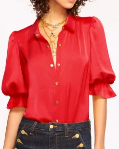 Best Ramy Brook Dina Button Down Bodysuit