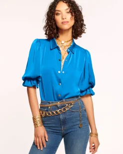 Best Ramy Brook Dina Button Down Bodysuit
