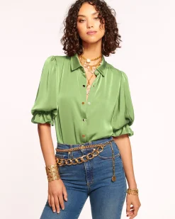 Best Ramy Brook Dina Button Down Bodysuit