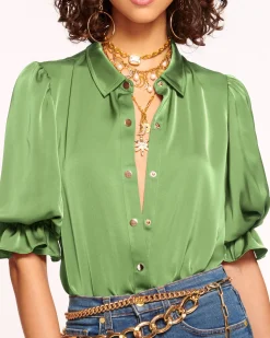 Best Ramy Brook Dina Button Down Bodysuit