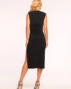 Outlet Ramy Brook Elena Ruched Midi Dress