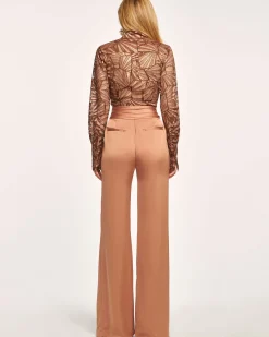 Clearance Ramy Brook Elmira Embellished Jumpsuit Bronzelace