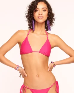 Online Ramy Brook Elsa Triangle Bikini Top Perfectpink