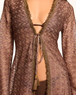Clearance Ramy Brook Fatima Coverup Dress Brownzigzag