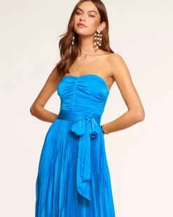 Hot Ramy Brook Fernanda Strapless Midi Dress Pinotnoir