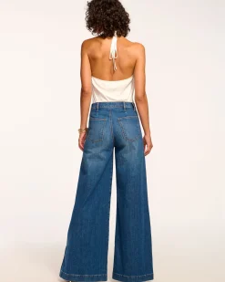 New Ramy Brook Flores High-Rise Wide Leg Jean Mediumwash