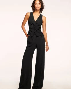 Online Ramy Brook Gaius Wide Leg Trouser Blackstripe