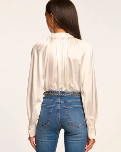 Clearance Ramy Brook Gayle Silk Long Sleeve Blouse