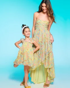 Clearance Ramy Brook Girls Babydoll Franka Dress Blueleaf