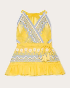 Hot Ramy Brook Girls Cheri Coverup Dress Lemon