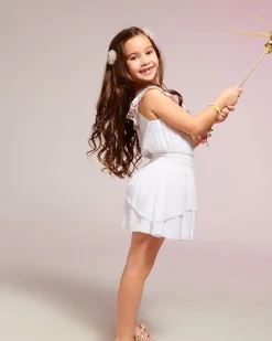Discount Ramy Brook Girls Cynthia Ruffle Mini Dress Ivory