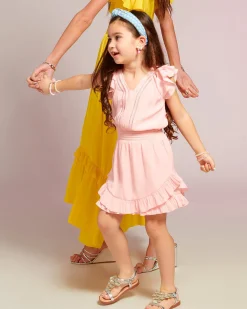 Fashion Ramy Brook Girls Lola Ruffle Mini Dress