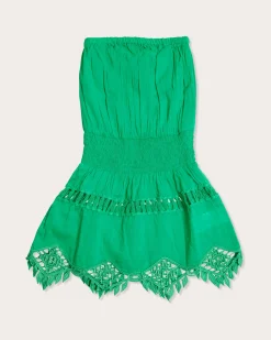 Sale Ramy Brook Girls Maddison Lace Coverup Mini Dress Palmgreen