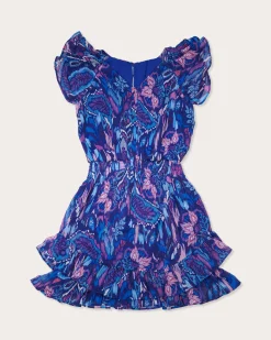 Discount Ramy Brook Girls Printed Lola Mini Dress Navyikat