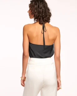 Best Ramy Brook Hettie Cowl Neck Halter Top