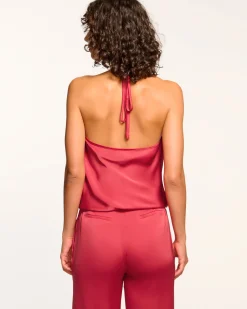 Best Ramy Brook Hettie Cowl Neck Halter Top