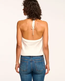Best Ramy Brook Hettie Cowl Neck Halter Top