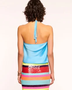 Best Ramy Brook Hettie Cowl Neck Halter Top