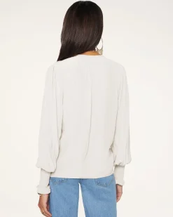 Online Ramy Brook Isla Puff Sleeve Blouse Sandstone