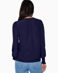 Online Ramy Brook Isla Puff Sleeve Blouse Sandstone