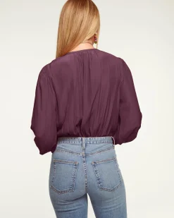 Online Ramy Brook Isla Puff Sleeve Blouse Sandstone