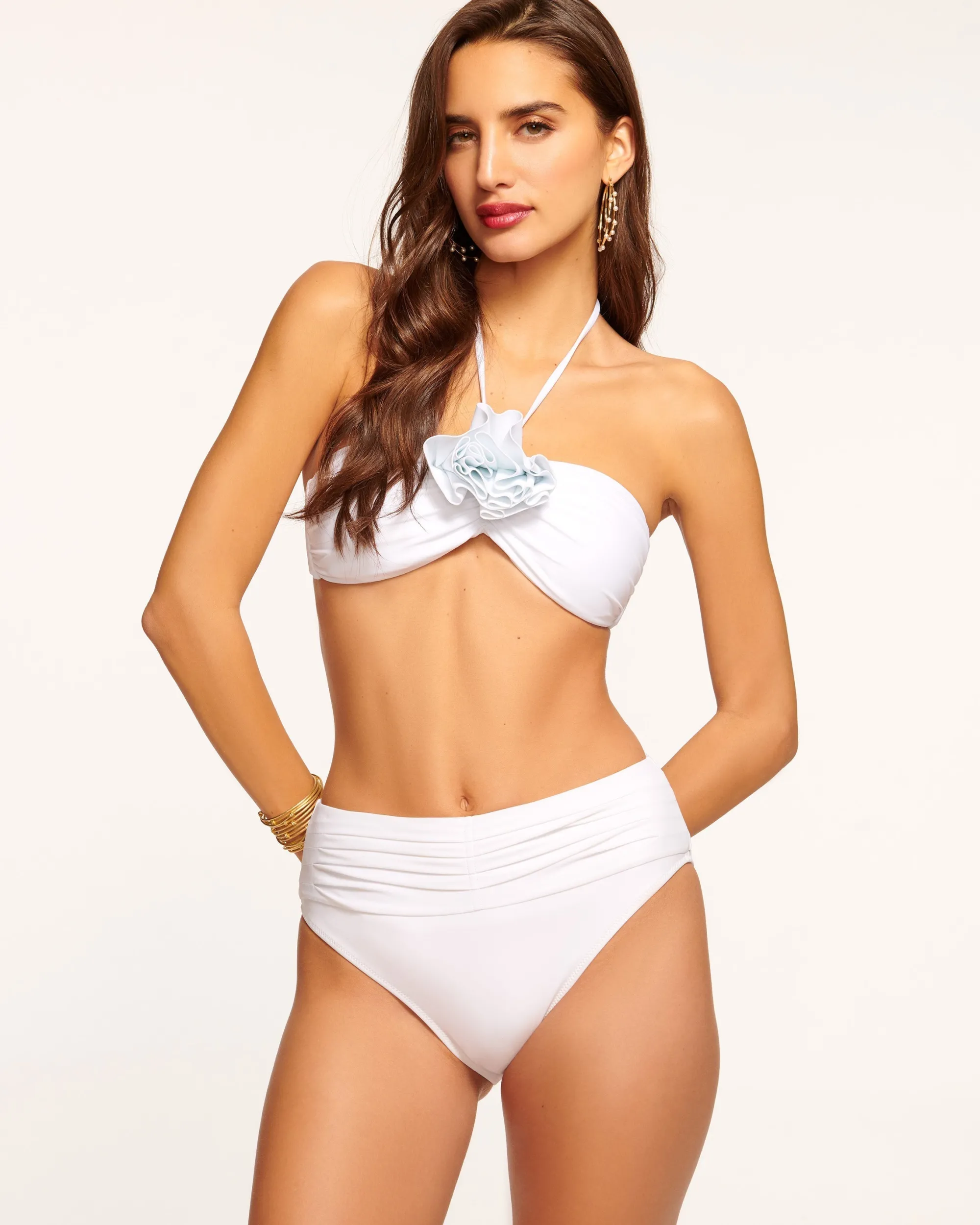 Clearance Ramy Brook Ivo Ruched Bikini Bottom