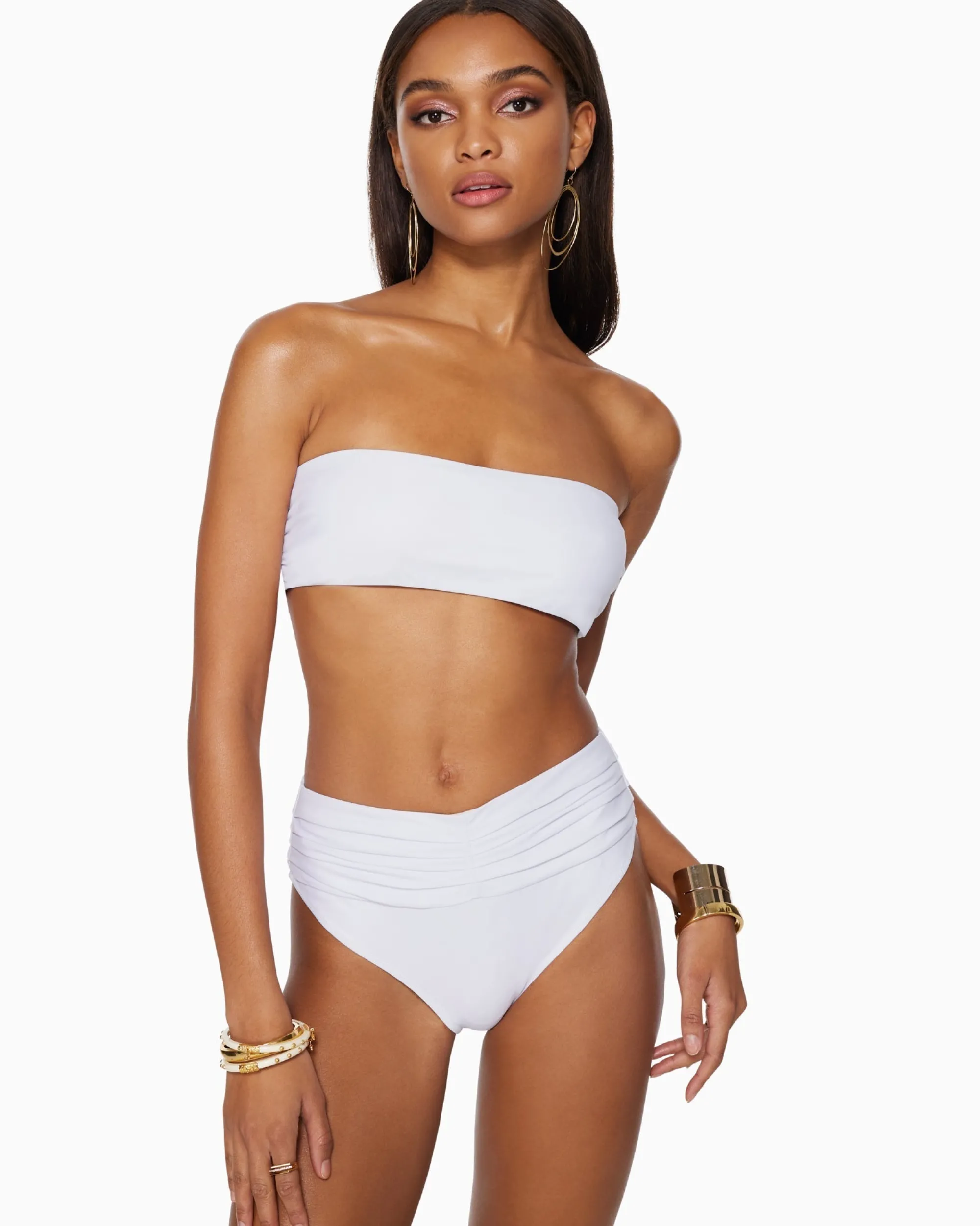 Clearance Ramy Brook Ivo Ruched Bikini Bottom