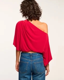 Online Ramy Brook Jamila Off-The-Shoulder Top Ruby