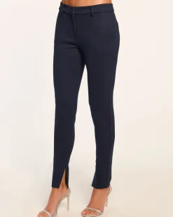 Discount Ramy Brook Jasper Tapered Ankle Length Pant Navy