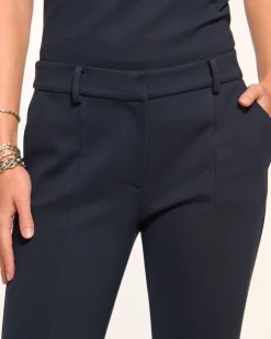 Discount Ramy Brook Jasper Tapered Ankle Length Pant Navy