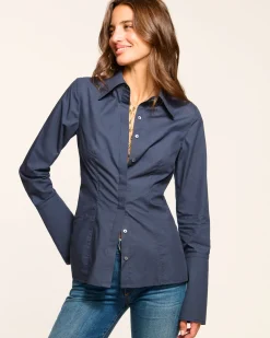 Discount Ramy Brook Jay Tailored Cotton Poplin Top