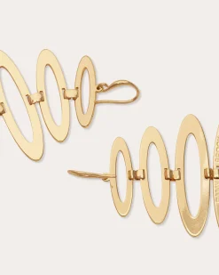 Online Ramy Brook Jazmine Oval Earrings Gold