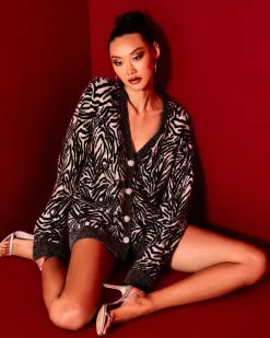 Discount Ramy Brook Jelena V-Neck Cardigan Sweater