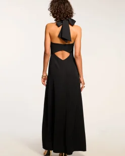 Sale Ramy Brook Jenie Embellished Plunging Gown Black