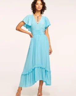 Hot Ramy Brook Joanie Short Sleeve Maxi Dress