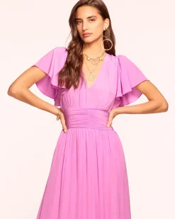 Hot Ramy Brook Joanie Short Sleeve Maxi Dress