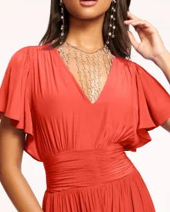 Hot Ramy Brook Joanie Short Sleeve Maxi Dress