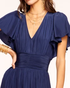Hot Ramy Brook Joanie Short Sleeve Maxi Dress