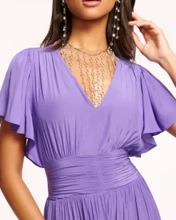 Hot Ramy Brook Joanie Short Sleeve Maxi Dress