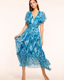 Hot Ramy Brook Joanie Short Sleeve Maxi Dress