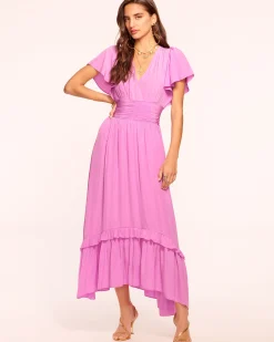 Hot Ramy Brook Joanie Short Sleeve Maxi Dress