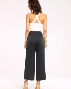New Ramy Brook Joss Cropped Wide Leg Pant